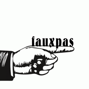 fauxpas